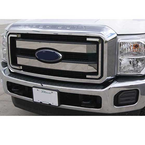 Ford F350/F450/F550 2011 Through 2015 4 Piece Grille Overlay
