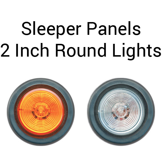 Kenworth W900L And T800 Gliders 1995 Through 2006 72 Inch Sleeper Panels With Four 2 Inch Round Lights