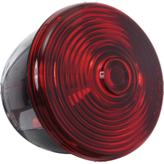 Driver Side Self Grounding Incandescent Red Stop/Turn/Tail Light With License Illuminator