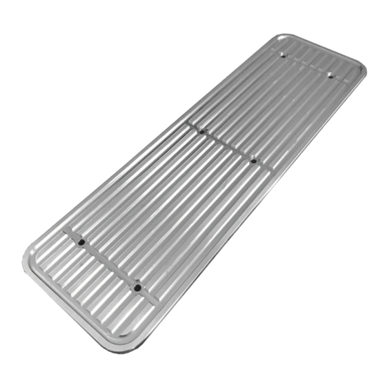3 By 20 Inch Series 2 Rectangular Step Plates