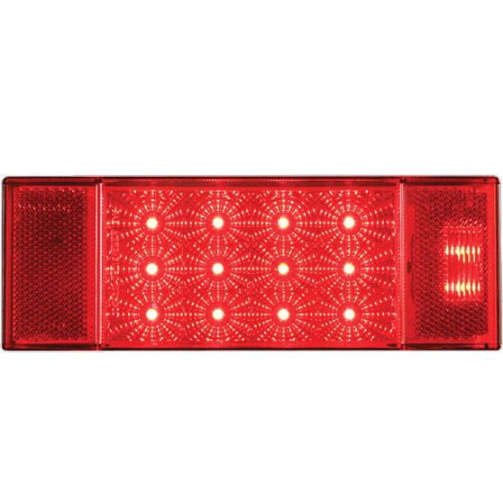 Passenger Side Low Profile 14 LED Combination Tail Light for Enhanced Vehicle Visibility