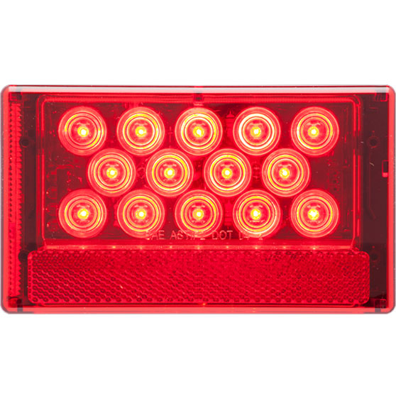 Passenger Side Low Profile 18 LED Red Combination Tail Light