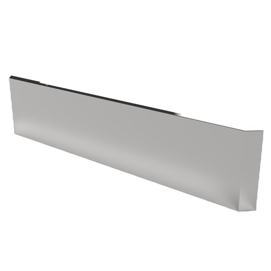 Universal 20 Inch Miter End Stainless Steel Blind Mount Bumper