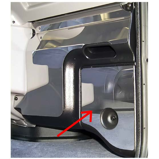 TPHD Stainless Steel Lower Heater Door Trim For Peterbilt 378/379