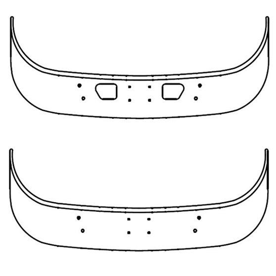 2005 and Newer Sterling LT9513 and LT9500 Set Back Axle Bumper