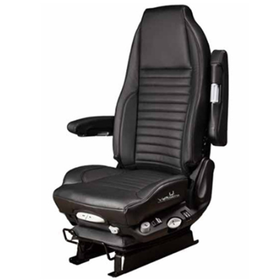 Vendetta Black Leather High Back Air Seat With Black Stitching