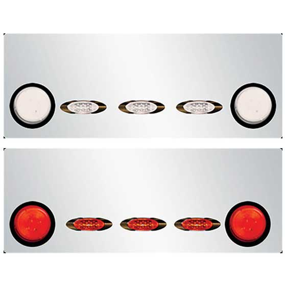 Rear Frame Filler Panel With 5 Red LEDs
