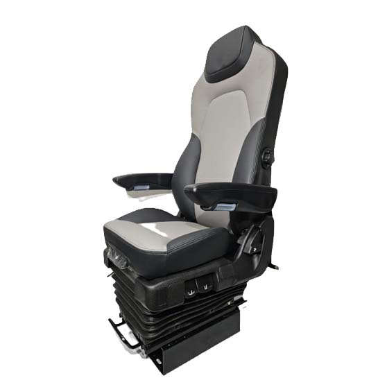 Prime Seating Two Tone Gray/Black Premium Natural Genuine Leather