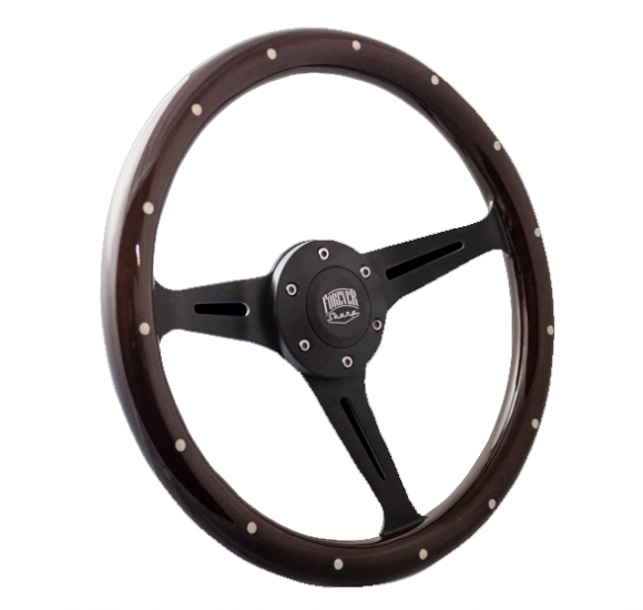 14 Inch Black Empire Dark Euro Steering Wheel