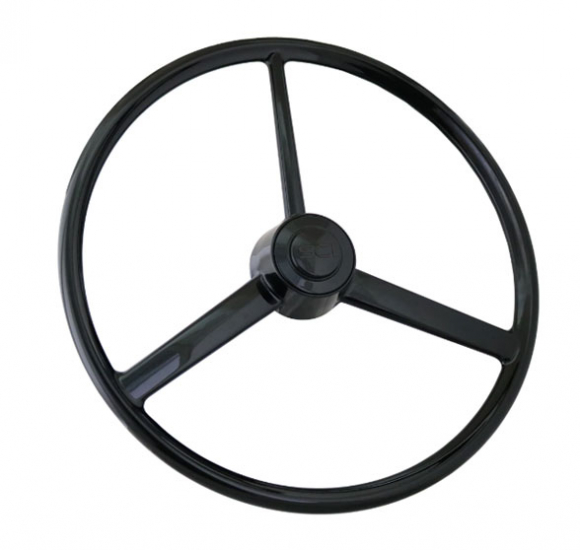 20 Inch Retro Three-Spoke Blackout Steering Wheel