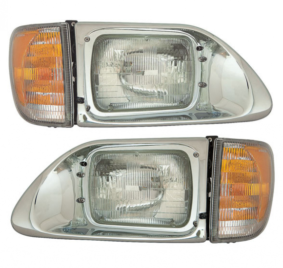 International 9-200 1996 To 2018 Head Lamp Assembly With Park And Signal Lamp OE 3502928C95 And 3502929C95