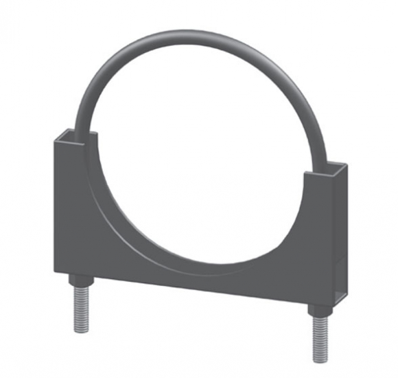 Round Bolt Closed Double Saddle Clamp
