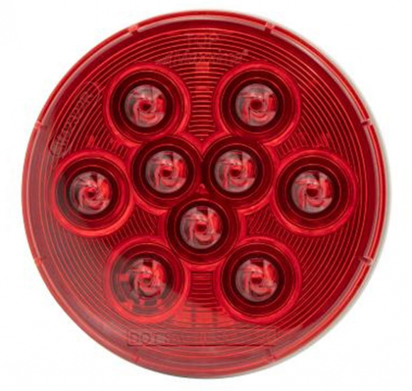 4 Inch 9 LED Round Red LED Stop, Turn, And Tail Light