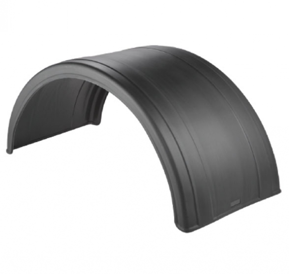 Pair Of 79 Inch Long And 26 Inch Wide Black Poly Single Axle Fenders