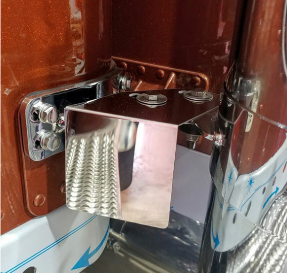 Peterbilt Exhaust Mount IFTA Permit Holders For Models 379 And 389