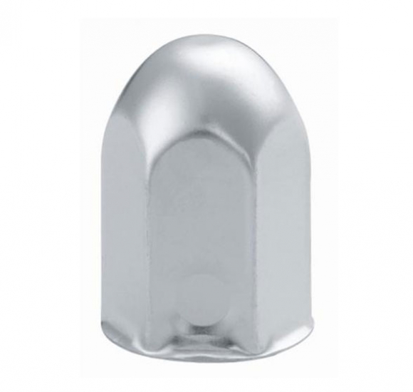 2x2-1/8 Inch Stainless Steel Push-On Lug Nut Cover for Secure Fit