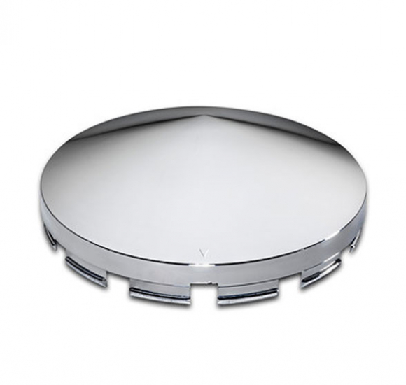 Replacement Pointed Hub Cap For Front Chrome Plastic Axle Cover