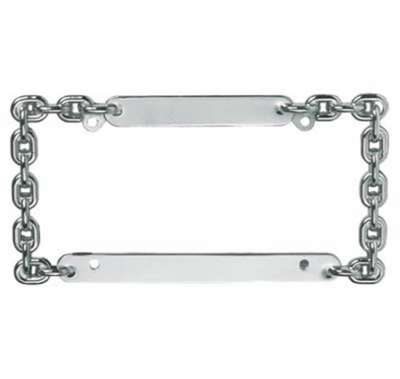 Chain Chrome License Plate Frame