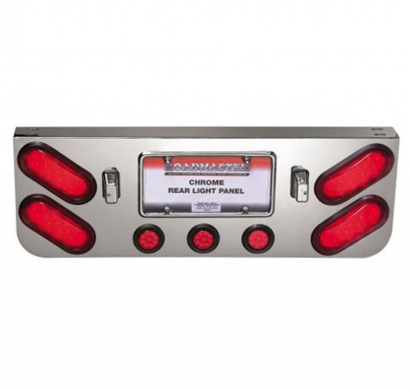 Rear Center Panel With Four Oval Red LEDs And Three 2 Inch Round Red LEDs 