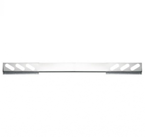 One Piece Stainless Steel Rear Light Bar With Oval Light Cutouts