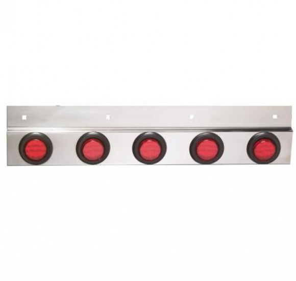24 Inch Flap Hanger Light Bracket With 2 Inch Round Red LED Lights
