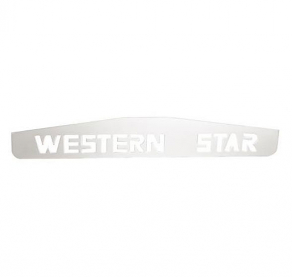 24 Inch Chrome Western Star Bottom Mud Flap Plate With Welded Studs