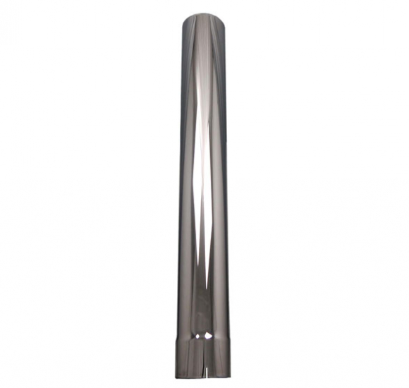 8 Inch OD 96 Inch Long Chrome Straight Top Stack