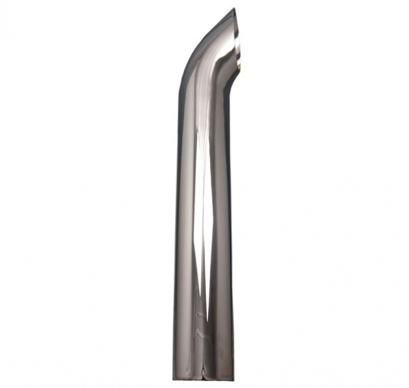 6 Inch ID Reduced To 5 Inch ID 84 Inch Long Chrome West Coast Curve Top Stack