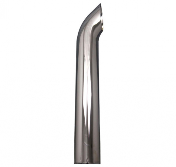 7 Inch OD 108 Inch Long Chrome West Coast Curve Top Stack