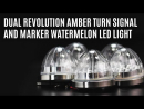 Dual Revolution Amber Turn Signal And Marker Watermelon LED | Trux at Big Rig Chrome Shop