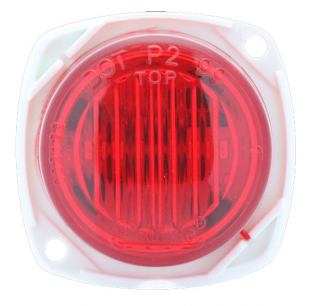 2 LED Red M3 Marker and Clearance Light with .180 Male Bullet Plugs