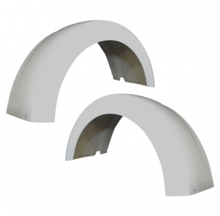 Fibertech Fiberglass Front Fenders With 6.5 Inch Lip For Peterbilt 589