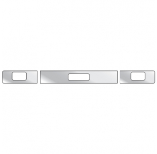 Bumper Trim Kit With Center Tow And Fog Light Holes For Freightliner FLD112/FLD120 SBA