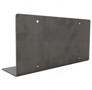 Stainless Steel License Plate Mount, Bottom Of Bumper, 11 Gauge Mount - Universal