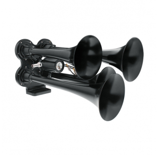 United Pacific Black 4 Trumpet Mini Train Horn - Universal Items