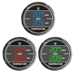 Front and Rear Drive Axle Temp Dual Display Gauges for Accurate Temperature Monitoring