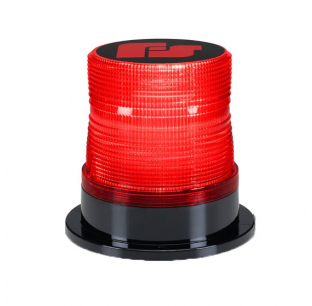 Pulsator LED Tall Dome Beacon with Polycarbonate 1 Inch Pipe Mount - Permanent