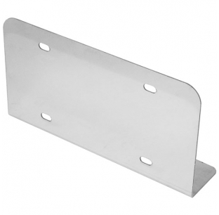 Chrome Shop Mafia CSM Single SS License Plate Holder, Under-Bumper Mount - Universal