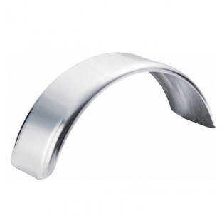 14 Gauge Polished Stainless Steel Single Tire Lift Axle Fender for Heavy-Duty Trucks