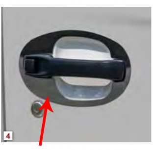 Hino 338 Oval Door Handle Surrounds - Durable, Perfect Fit for Hino 338 Models