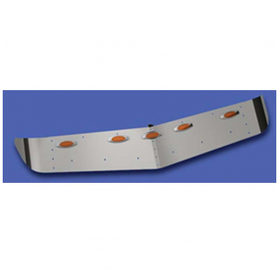 International 9900 Series Sunvisor with 5 X2AG2 LED Lights - Durable and Stylish Sunvisor for International Trucks