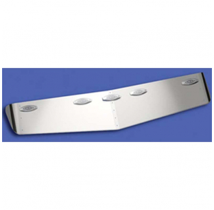 International ProStar 15 Inch Drop Sunvisor with Amber LED Lights and Clear Lens