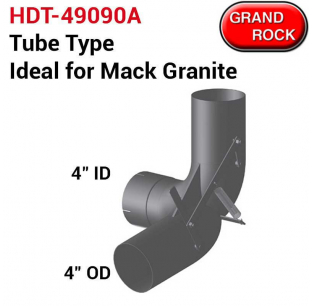4 Inch Tube Type Exhaust Diverter - Grand Rock HDT-49090A, 4 In I.D/4 In O.D, Fits 4 Inch Tubes