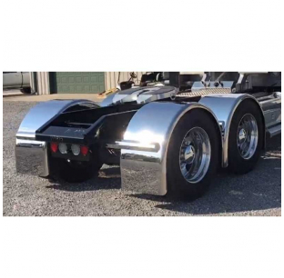 Hogebuilt 14 Gauge Stainless Steel 100 Inch Single Axle Fenders for Trucks