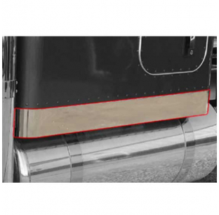 Full Wrap Stock Exhaust Sleeper Panels with Dual Revolution Lights, 48/58 Inch, 4.5 Inch Drop