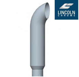 Lincoln 108 Inch Curved Top Stack, 6 to 5 Inch Diameter, Chrome Plated, OEM Quality