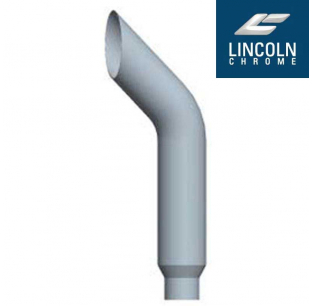 Lincoln 108 Inch Bullhorn Top Stack, 6 to 5 Inch OD, Chrome Plated, OEM Quality, Truck Freight Shipping