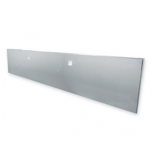 Peterbilt 365, 388, 389 Stainless Steel Bumper with Bolt and Tow Holes - Mirror Finish