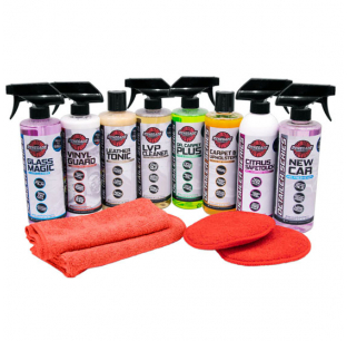 Interior Clean Package Kit - Comprehensive cleaning solution for your car's interior. Fits all vehicles. Keep your car spotless and fresh.
