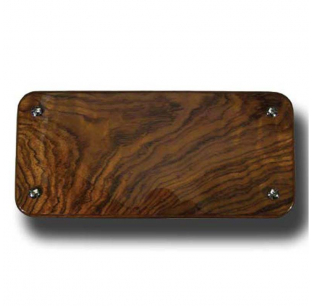 Genuine African Rosewood Console Radio Access Panel Cover for 2005 and Older Peterbilt 370